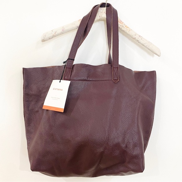 Cuyana Burgundy Tote Bag - Picture 5 of 12